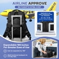 thumbnail image 6 of Vacuum Compression Travel Packing Bag (Includes Air Pump) Carry-on Sealed Backpack, 6 of 9