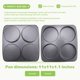 thumbnail image 5 of Molde para Panecillos Hamburguesas, Hamburguesas Acero Carbono Antiadherente 5 Pulgadas, Hornear Grande 4 Tazas Caseros, 5 of 5