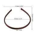 thumbnail image 3 of Unique Bargains 1 Pc Classic Elegant Fabric Fine Hairband for Women for Girls 5.31"x4.53" Brown, 3 of 4