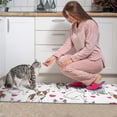 thumbnail image 3 of Bull Terriers and Hearts Kitchen Rugs Sets Of 2,Anti Fatigue Kitchen Mat Rugs Non Slip Washable,Decorative Kitchen Floor Mats for Kitchen,Sink,Laundry,17"x30"+17"x47", 3 of 7