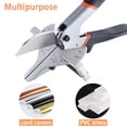 thumbnail image 6 of X-Large Sharp Multi-Angle Miter Shear Cutter with 0 to 135 Degrees, Adjustable Angular Cutting Scissors for PVC Cord Cover, Baseboard Molding, Quarter Round Trim, Tile Edge, 6 of 10