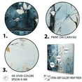 thumbnail image 3 of Designart "Minimalism Leaves Under The Moonlight Maple" Leaves Floater Framed Canvas Prints, 3 of 5