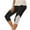 Black, variant on Yoga Pants Women Capri Leggings Summer Solid Color Elastic Waist Lace Cropped Pants Casual Slim Fit Stretch Plus Size Capris for Women Gray S