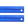 thumbnail image 1 of Unique Bargains Aluminum Alloy Straight Ruler, 60cm, Blue, 2 Count, 1 of 6