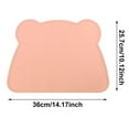 thumbnail image 3 of Silicone Cat Dog Food Mat Non Pet Feeding Mat With Raised Edges Easy Clean Bowl Tray For Floor Mess Prevention, 3 of 5