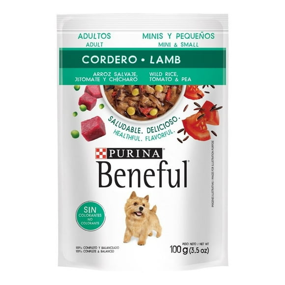Alimento para Perro Purina Beneful Cordero Adulto Minis y Pequeños 100 g