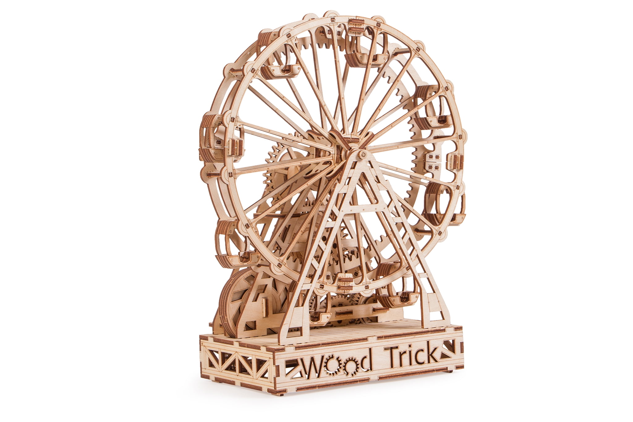 Wood Trick 3D Mechanical Model Kit Observation Ferris Wheel Wooden