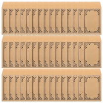 PBPBOX 50Pcs Kraft Paper Money Envelopes with Self Adhesive Closure for Organized Storage