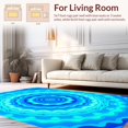 thumbnail image 2 of ODIKA 4'x6' Machine Washable Non-Slip Area Rug, Tie Dye Spiral Dream High Traffic Rug, Blue, 366913, 2 of 7