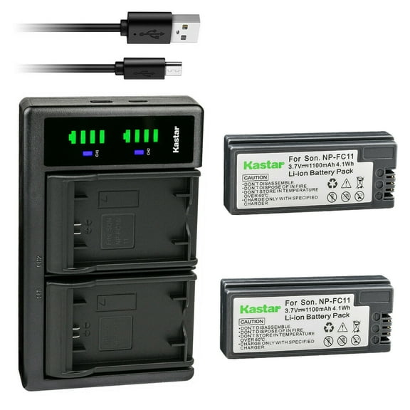 Kastar 2-Pack Battery and LTD2 USB Charger Replacement for Sony Cyber-shot DSC-P7, Cyber-shot DSC-P8, Cyber-shot DSC-P8E, Cyber-shot DSC-P8S, Cyber-shot DSC-P8R, Cyber-shot DSC-P8L, Cyber-shot DSC-P9