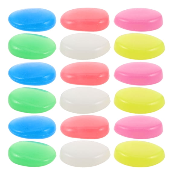 OULII 30Pcs Resin Glow Stones for Aquarium Fish Tank and Garden Outdoor Decoration