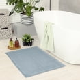 thumbnail image 3 of Unique Bargains Washable Cotton Bath Rugs Quick Dry Floor Carpet Shower Mat Gray, 3 of 7