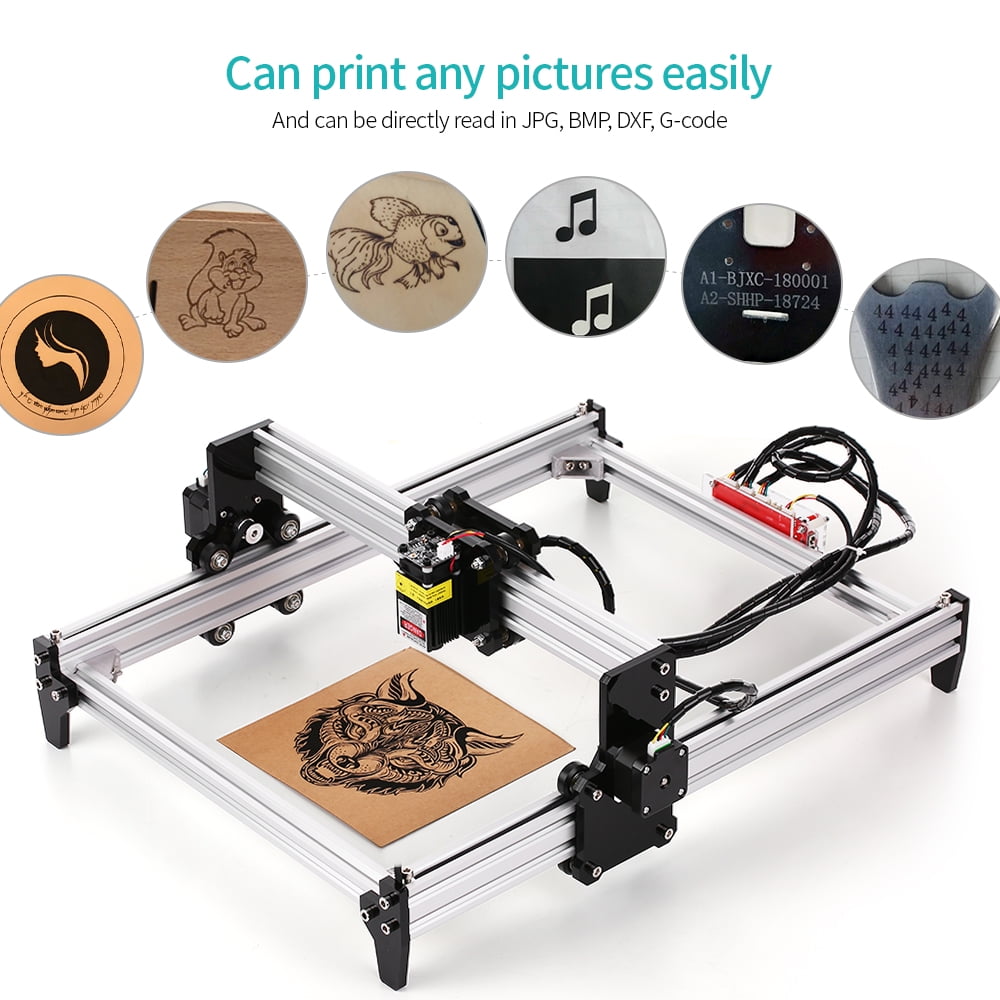 5500mw Desktop Diy Engraving Machine Cnc Engraver Carver Printer With Protective Glasses For Carving Cutting And Engraving Walmart Com Walmart Com
