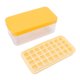 thumbnail image 3 of Bandeja para cubitos de hielo de una sola capa con tapa y caja de almacenamiento de hielo, molde para hacer hielo de silicona para cocina casera, amarillo, 3 of 5