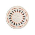 thumbnail image 1 of Sweet home, 24cm - Juego de 1 salvamanteles de hilo de algodón tejido multiusos antideslizante y elegante para cocinar y hornear, 1 of 5