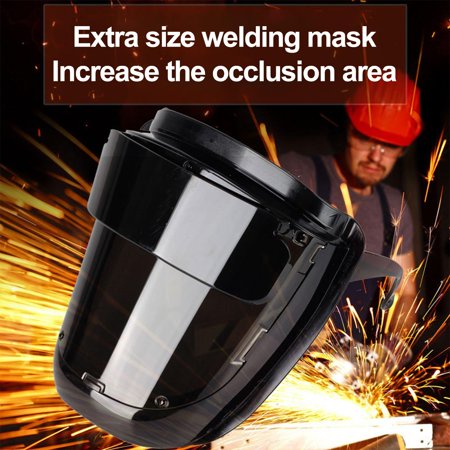 

wearing Welding Full Protection Welder Glasses Heat Resistant Face Protector Welding TIG Black