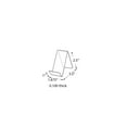 thumbnail image 2 of Azar Displays Acrylic Easel Front Lip 10/Pack 515405, 2 of 2