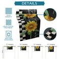 thumbnail image 7 of Table Runner Dresser Scarves 70 Inch Long, Farm Blooming Sunflower Floral Linen Dining Table Runners Vintage Black Buffalo Checkered Tabletop Scarf for Wedding Holiday Party Kitchen, 7 of 7