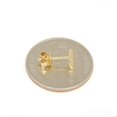 thumbnail image 6 of 14k yellow Gold 0.11Ct Round Diamond square stud Earrings Push Back Fastening, 6 of 11