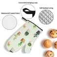 thumbnail image 5 of YFYANG Oven Mitts and Pot Holders Sets 4 Pieces, Non-Slip Heat Resistant Cactus Plants Pots Flowers Pattern Kitchen Glove Pot Mat for Cooking and Baking, 5 of 8