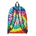thumbnail image 3 of Tie Dye Pattern Backpack for School,Schoolbag with Adjustable Shoulder Straps & Padded Back,15.7"x11.8"x5.5", 3 of 5