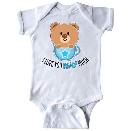 

Inktastic I Love You Beary Much- cute bear in tea cup Gift Baby Boy or Baby Girl Bodysuit