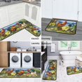 thumbnail image 6 of Rooster Kitchen Rug Decor 2 Pieces Set Farmhouse Style Kitchen Mat Washable Runner Rug Chicken Sunflower Decoration Indoor Floor Mat 17" x 47" + 17" x 30", 6 of 6