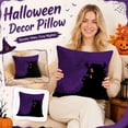 thumbnail image 2 of Halloween Pillows Soft Stuffed Ghost Pumpkin Accent Fall Throw Pillows, Hug-Able Holiday Decor for Couch Sofa Bed with Pp Cotton Fill B, 2 of 5
