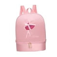 thumbnail image 2 of Mochila de ballet con compartimentos separados para zapatos. Bonita bolsa portátil para bailarinas. Rosa estilo B, 2 of 9