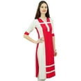thumbnail image 4 of Phagun Women Rayon Straight Pannel Kurta Kurti 3/4 Sleeve Casual Summer Tunic Blouse, 4 of 7