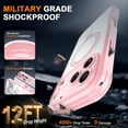 thumbnail image 3 of Magnetic Stand for iPhone 17 Pro Max Case,[Compatible with Magsafe][Built-in 9H Tempered Glass Screen Protector] Full-Body Shockproof Military-Grade Protective Case,for iPhone 17 Pro Max,Pink, 3 of 6