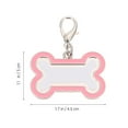 thumbnail image 5 of 4 unids con forma de hueso ID de identificación de perro Perro Cat Mascota Nombre de Mascota Etiquetas Transferencia de calor Accesorios Colgantes, 5 of 5