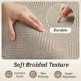 thumbnail image 2 of FEELHOME Door Mats for Inside 2'x6' Non Slip Rubber Welcome Mat for Inside Low-Profile Dirt Trapper Indoor Door Mats for Entryway Absorbent Washable Entry Rug Floor Mats Modern Herringbone Beige, 2 of 7