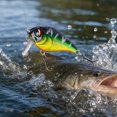 thumbnail image 3 of MInHoues Floating Crankbait Fishing Lure, 1.77" Hard Plastic Artificial Bait with Treble Hooks, Realistic Swimbait with Wobble Action for Bass, Freshwater Saltwater Tackle, 3 of 5