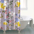 thumbnail image 4 of Waterproof Beautiful Colorful Floral Shower Curtain 72x72 Inch Boho Style Polyester Unique Shower Curtain for Bathroom Hotel Home Decor with 12 Plastic Hooks, 4 of 5