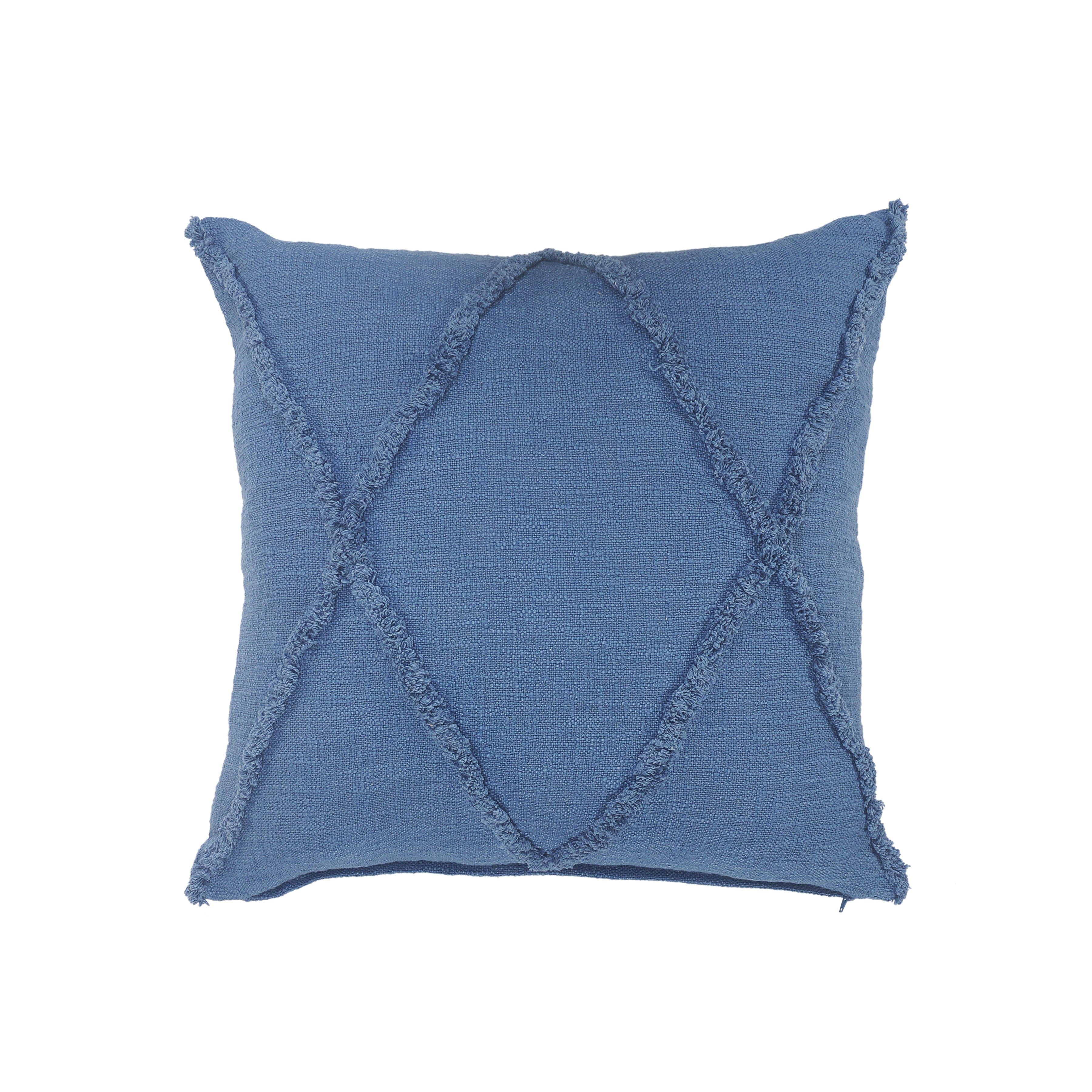 LR Home Coastal Cobalt Throw Pillow, 26" x 26", Cobalt blue
