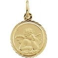 thumbnail image 2 of 12mm Angel Medal in 14k Yellow Gold, 2 of 4