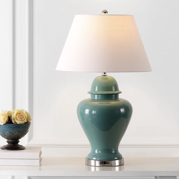 JONATHAN Y Sagwa 33" Ceramic/Iron Modern Classic LED Table Lamp,, JYL6620A