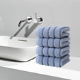 thumbnail image 6 of Lksixu 4 Pack Hand Towels Set, Cotton Striped Decorative Face Towels, 400 GSM Ultra Soft and Highly Absorbent Towels, Microfiber Bath Towels for Bathroom, Gym, Shower, Hotel and Spa, 13x30 Inch, 6 of 6
