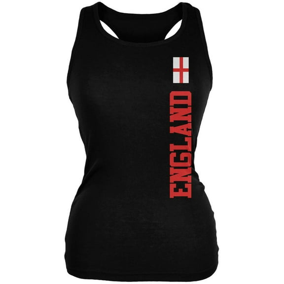 World Cup England Black Juniors Soft Tank Top