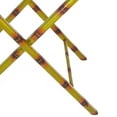 thumbnail image 4 of Benjara BM242202 Tray Top & Floral Print Wooden Folding Stand, Yellow, 4 of 5