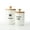 White, variant on Cat Treat Container with Airtight Lid, Cat Food Oganizer Dry Food, Cat Food Storage Containers, Pet Treats Canister, Cat Treat Jar Set of 2-8.3x4.9 & 7.1x4.3