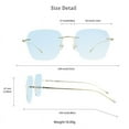 thumbnail image 4 of LifeArt Pure Titanium Frame Glasses/Blue Light Blocking Reading Glasses, Reduce Eyestrain, Stylish for Men and Women(Gold,+3.00 Magnification), 4 of 5
