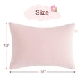 thumbnail image 2 of Flxxie 2 Pack Microfiber Soft Toddler Pillows for Sleeping, Small Kids Travel Pillows, Machine Washable, Perfect for Toddler Bed, 13" x 18", Pink, 2 of 5