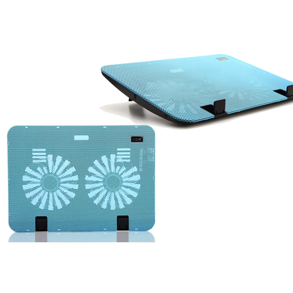 Gaming Laptop Fan Notebook Cooling Base USB Powered with 2 Quiet for 15.6 Inch PC Computer