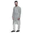 thumbnail image 2 of Atasi Designer Kurta Set For Boys Printed Long Kurta Pajama Summer Clothing, 2 of 4