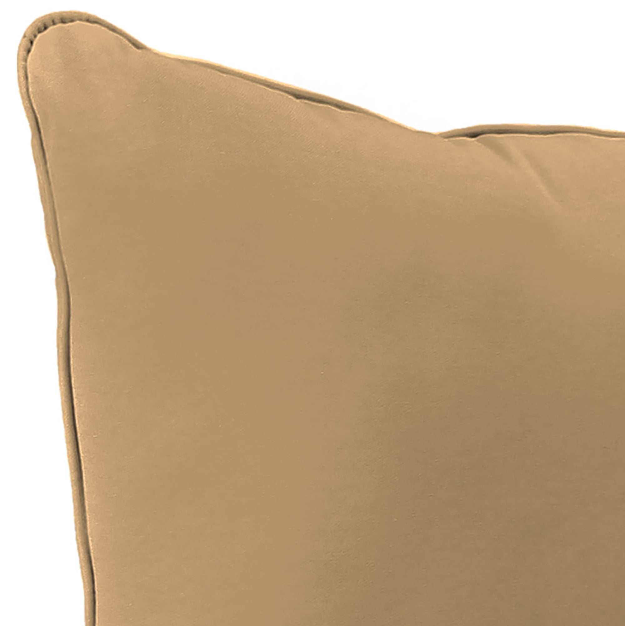 Jordan Manufacturing Sunbrella 46.5" x 24" Canvas Cocoa Brown Solid Rectangular Outdoor Deep Seating Chair Seat and Back Cushion with Welt