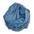 thumbnail image 2 of Pashmina-Style Shawl 26 in wide by 72 in long Beach Cottage Blue, 2 of 2