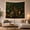 Cozy Reading, variant on Lush Fern on Wooden Shelves Against Deep Green Wall, Serene Vintage Style for Plant Enthusiasts, Botanical Wall Art Decor, Housewarming Gift Tapestry Wall Hanging for Living Room and Dorm
