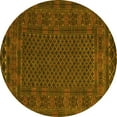 thumbnail image 1 of Ahgly Company Indoor Round Persian Yellow Traditional Area Rugs, 7' Round, 1 of 4